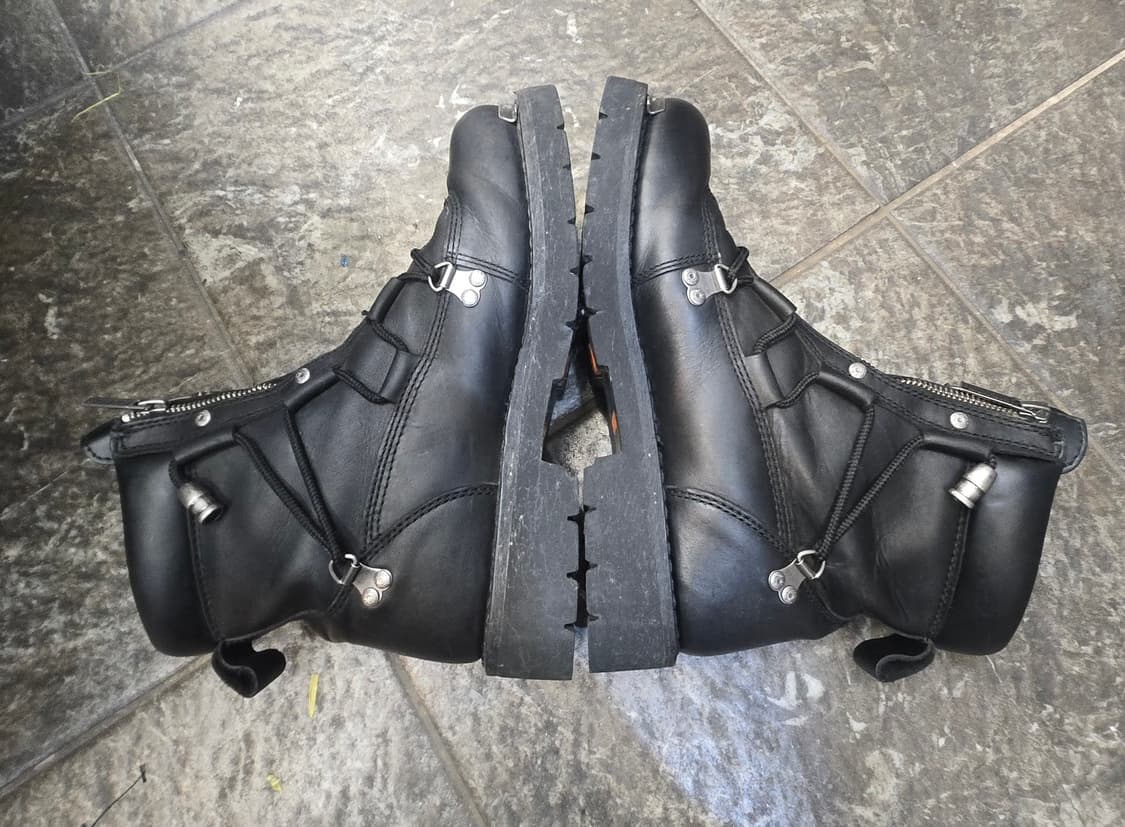 할리데이비슨 블랙 레더 부츠 상품이미지4