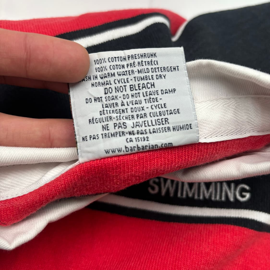 바바리안 스트라이프 럭비 셔츠 M 상품이미지8