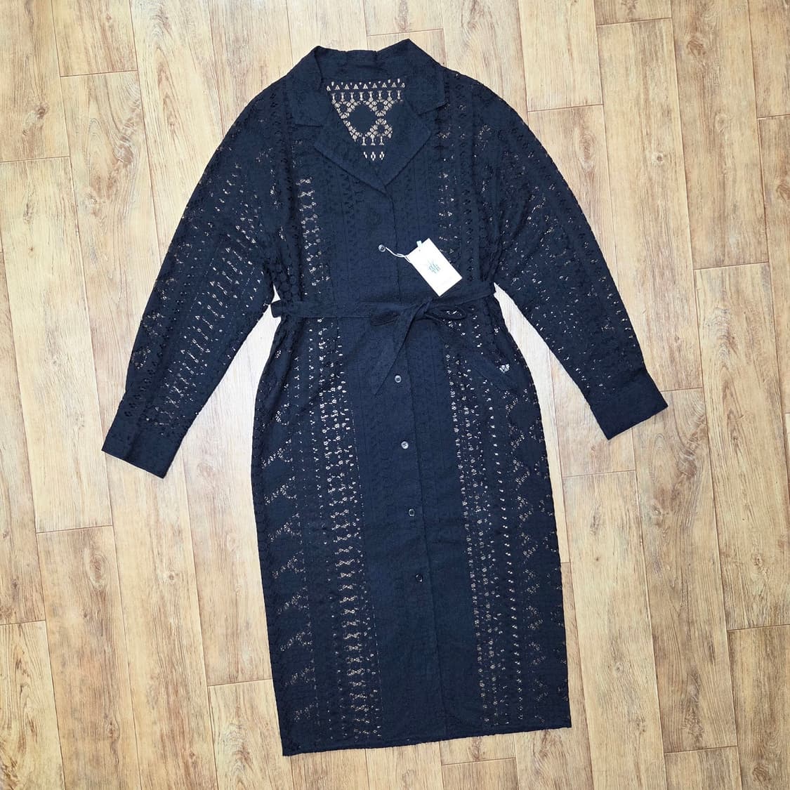 비엘비티(BLBT) 레이스 셔츠원피스 55-66 새상품 상품이미지1