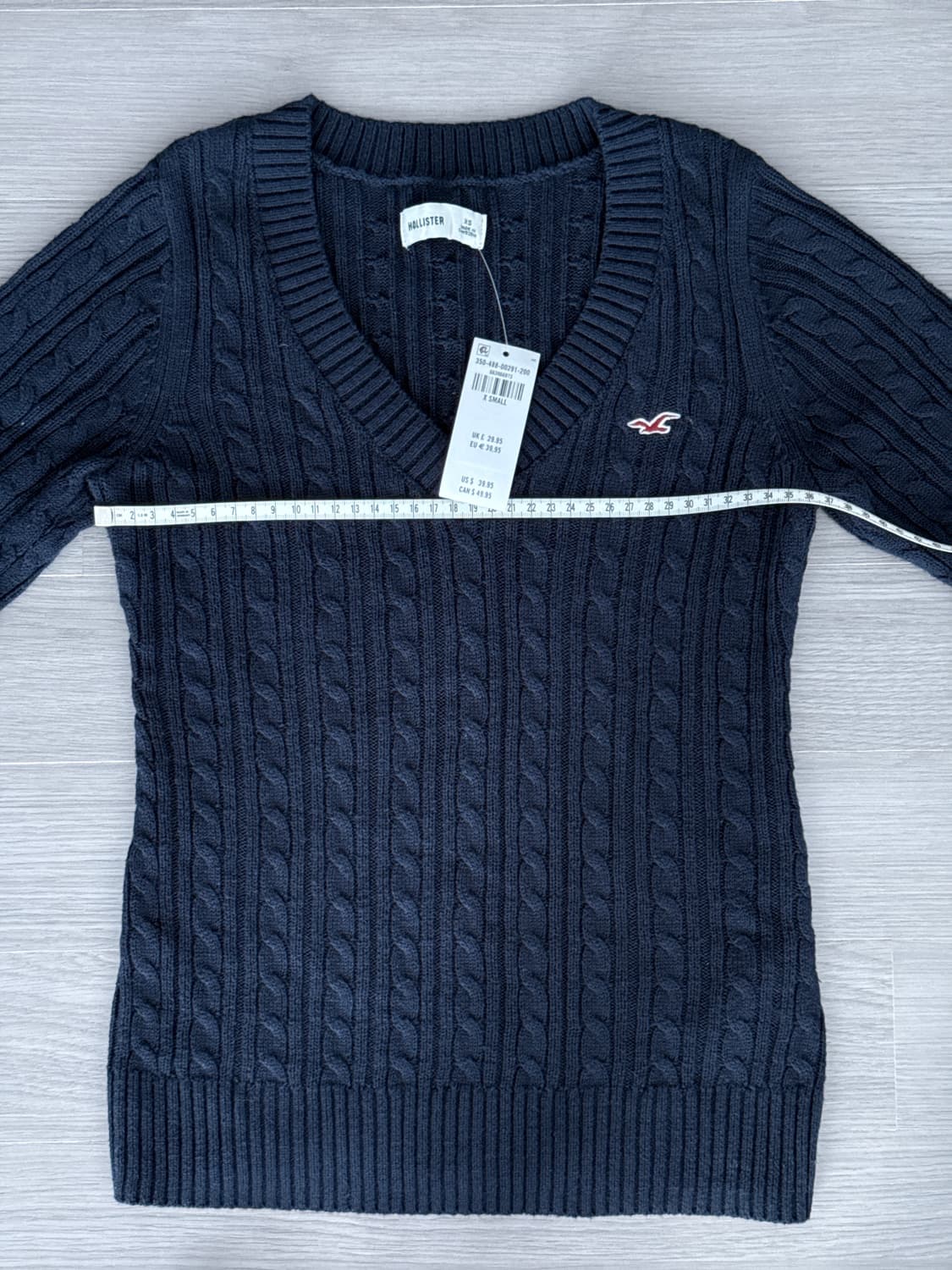 홀리스터 케이블 니트 아이콘 브이넥 스웨터 상품이미지4
