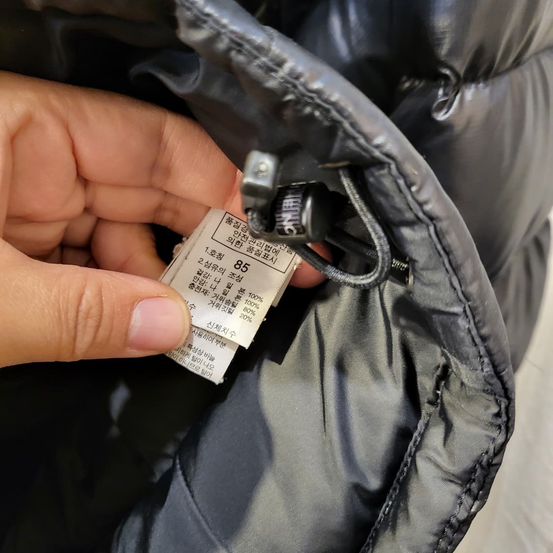 노스페이스 700 블랙 패딩 자켓 구스다운 상품이미지6