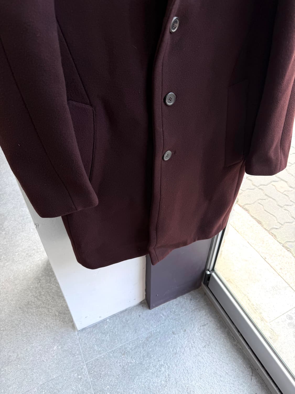 95~100/ 타임옴므 캐시미어 블렌딩 싱글 코트 상품이미지5