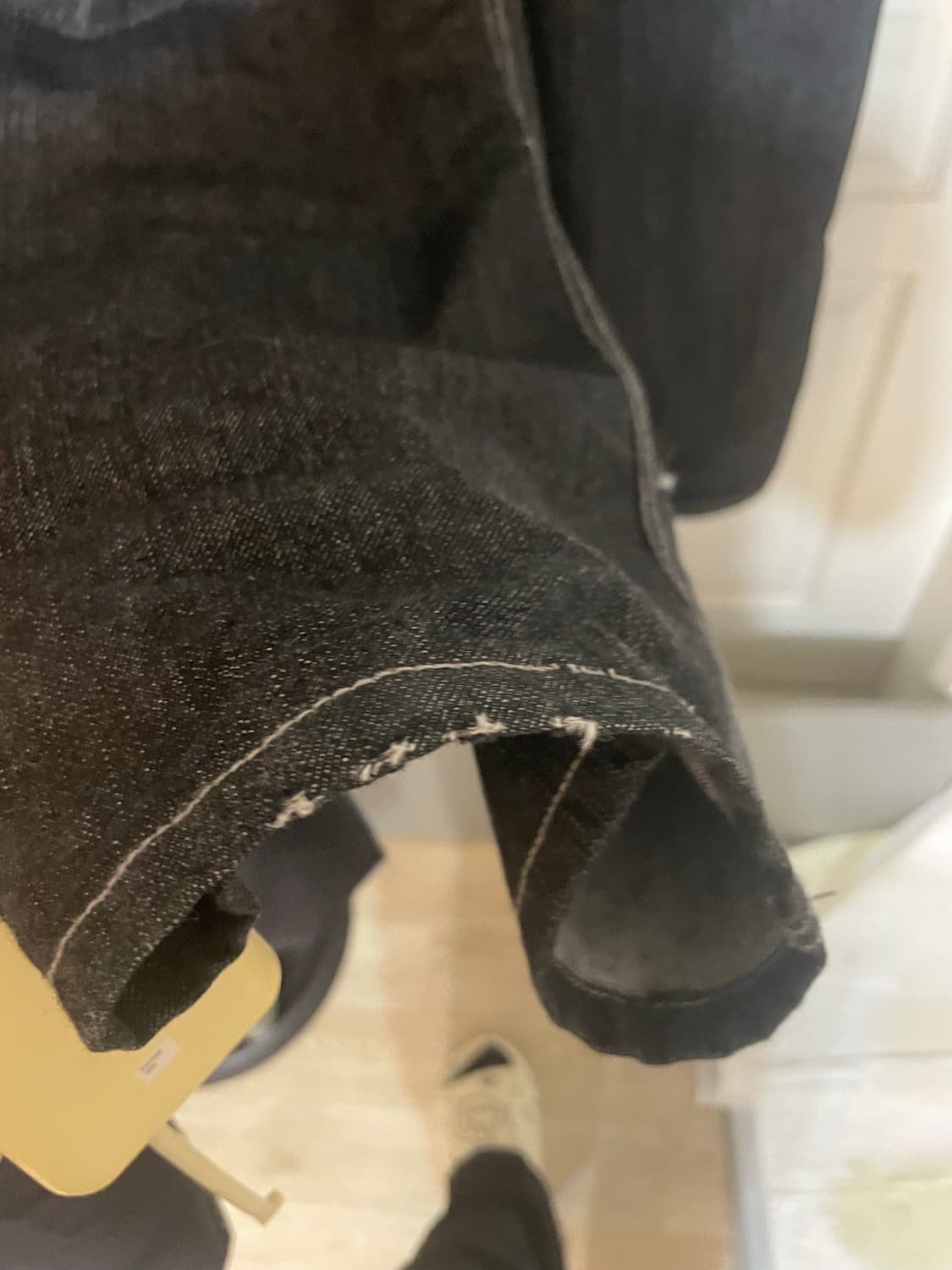 Snake Printed Denim Pants (Black) 상품이미지5