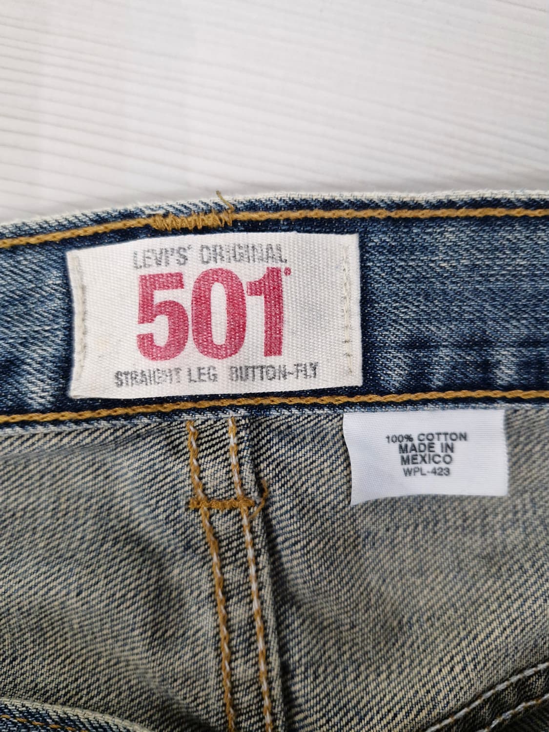 LEVI'S 리바이스 501 00's 버튼플라이 워싱 데님팬츠 상품이미지7