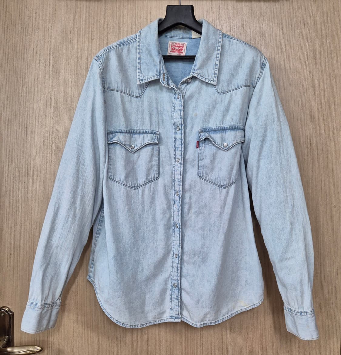 [L]리바이스 연청 데님 셔츠 상품이미지1