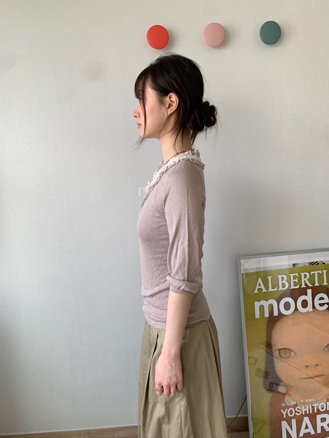 ruffle ribbon top 상품이미지4