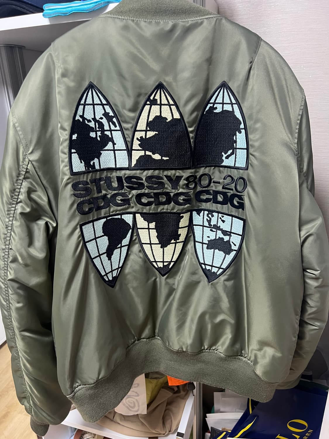 스투시xCDG 콜라보 MA-1 자켓 팝니다 상품이미지2