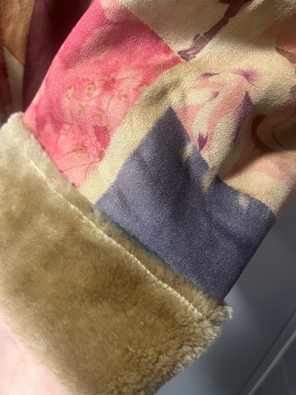 패치워크 오리엔탈 프린팅 무스탕 상품이미지5