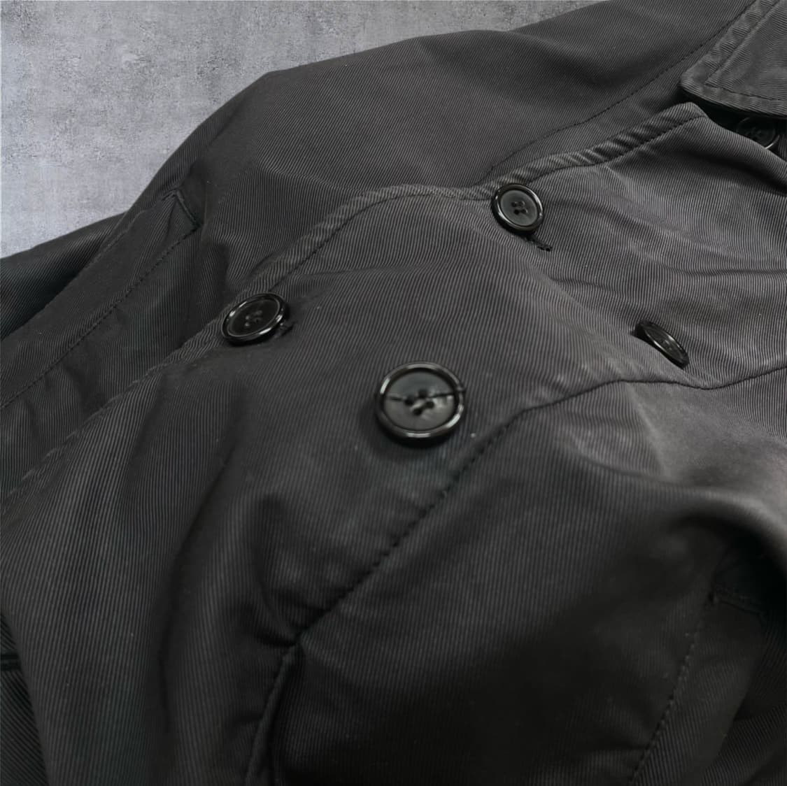 꼼데가르송셔츠 차콜 더블 브레스티드 코트 XS 상품이미지7