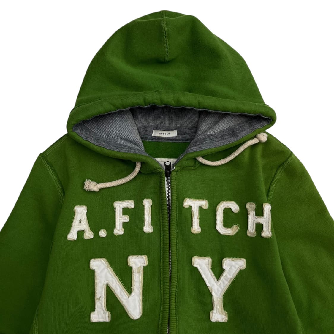 아베크롬비 센터로고 말차맛 후드집업 M 상품이미지4