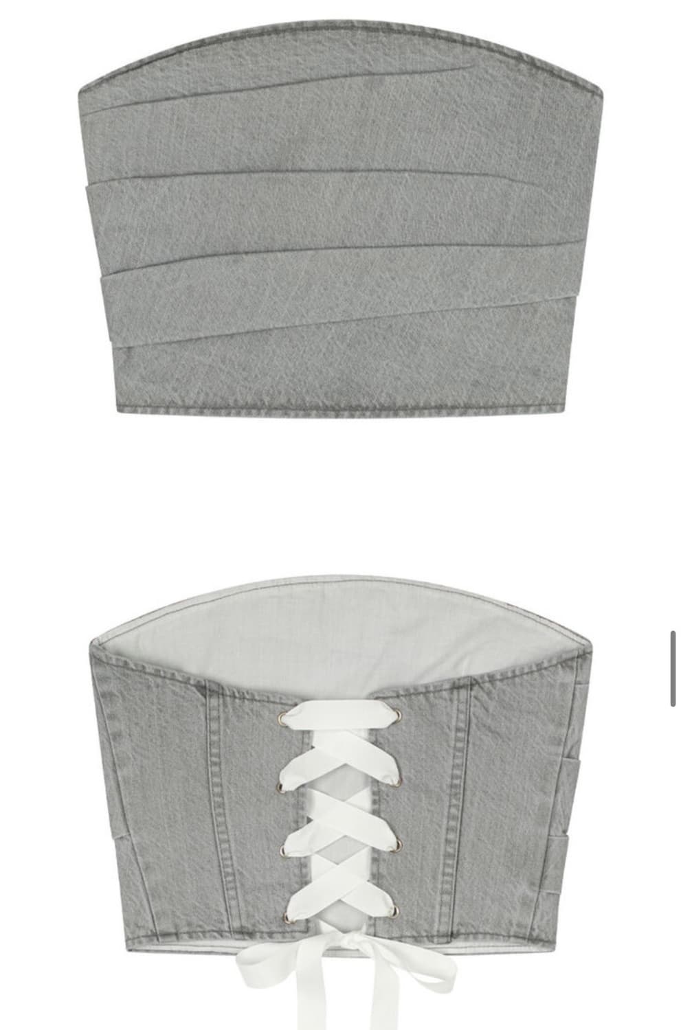 어윗 데님 탑 뷔스티에 상품이미지5