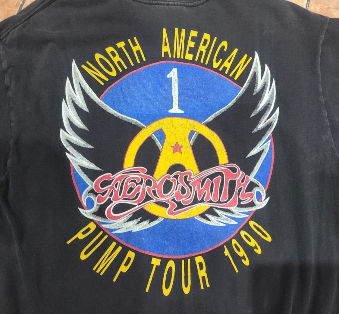 1990 에어로스미스  pump tour 빈티지티셔츠 상품이미지3