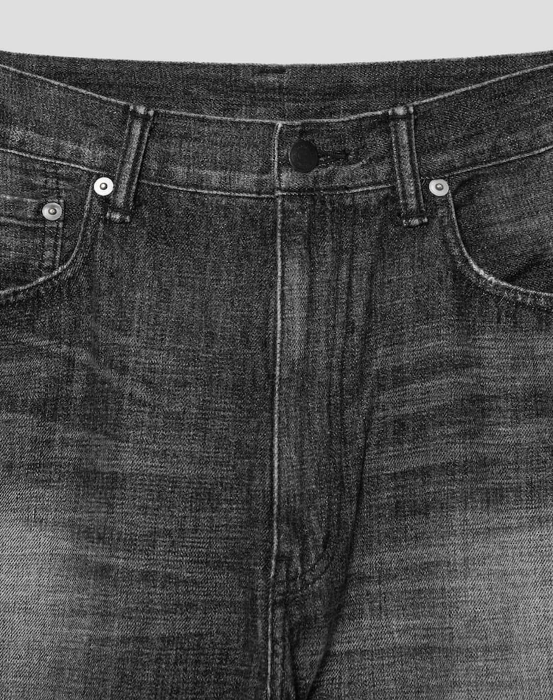 [34] 나나미카 26ss 빈티지 블랙 셀비지 워싱진 상품이미지3