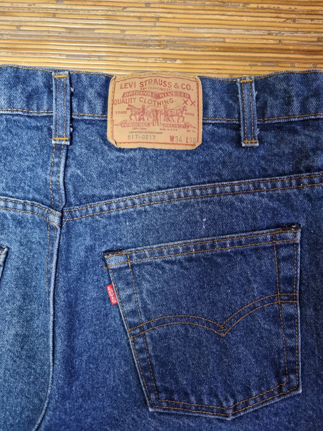 80s USA 517 34x30 리바이스 레드탭 66후기 레드탭 상품이미지3