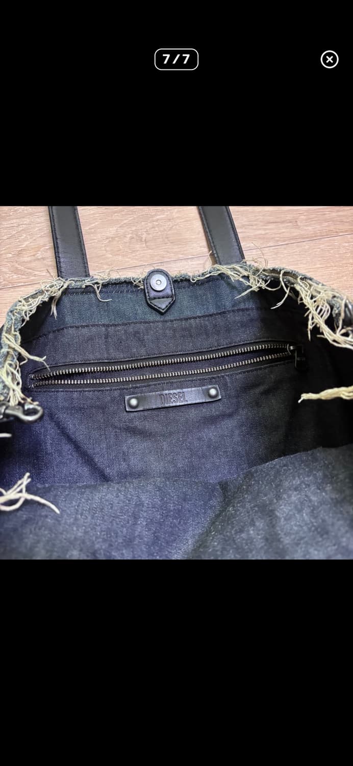 디젤 빈티지 진청 데님 토트백 상품이미지7