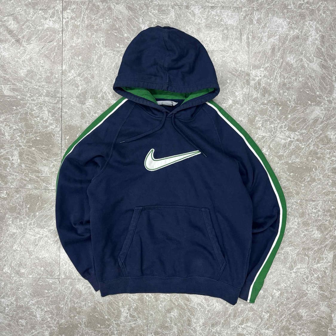 나이키 00s 빅스우시 네이비 사이드라인 대장급 해외판 스웨트셔츠 후드티 상품이미지2