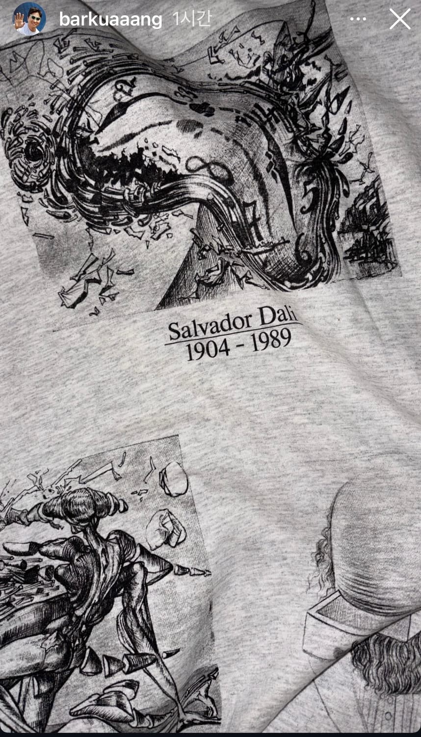90s salvador dail art t shirt 상품이미지1