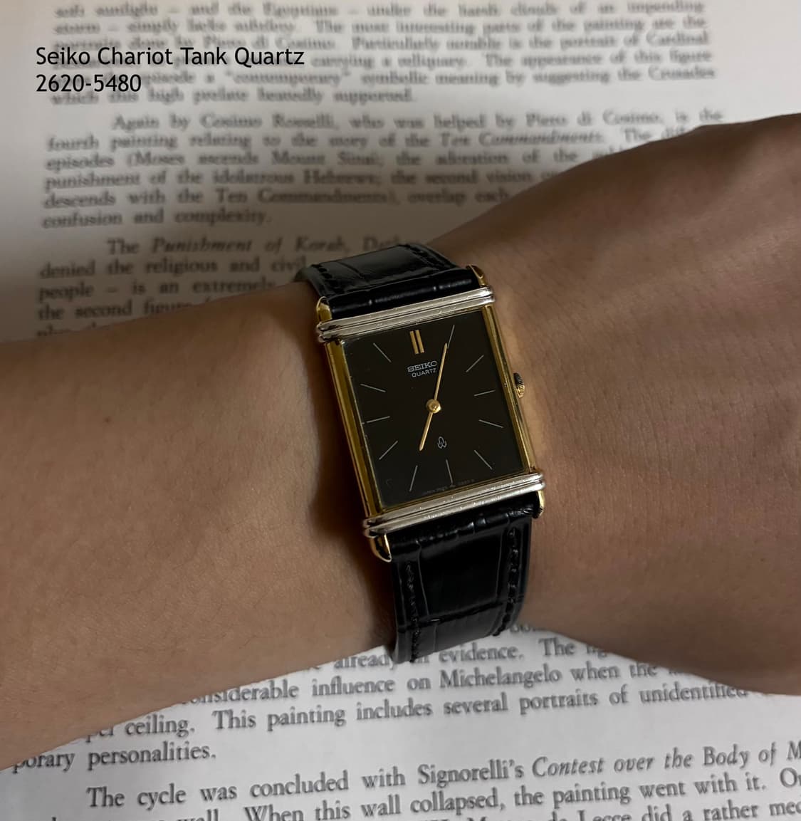 Seiko Chariot Tank Quartz 상품이미지4