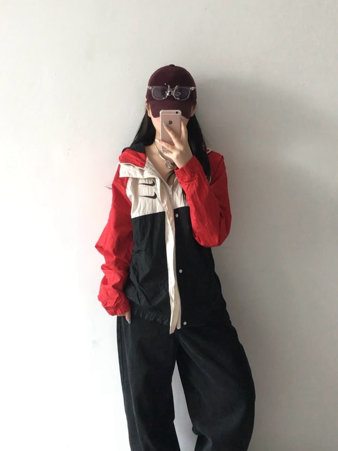 나이키 더블스우시 배색 바람막이 상품이미지1