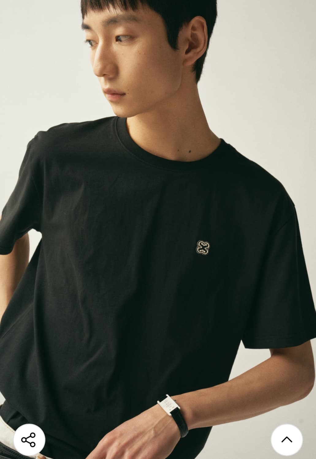 세터 반팔 티셔츠 올 데이 수피마 컴포트 블랙 XL  상품이미지2