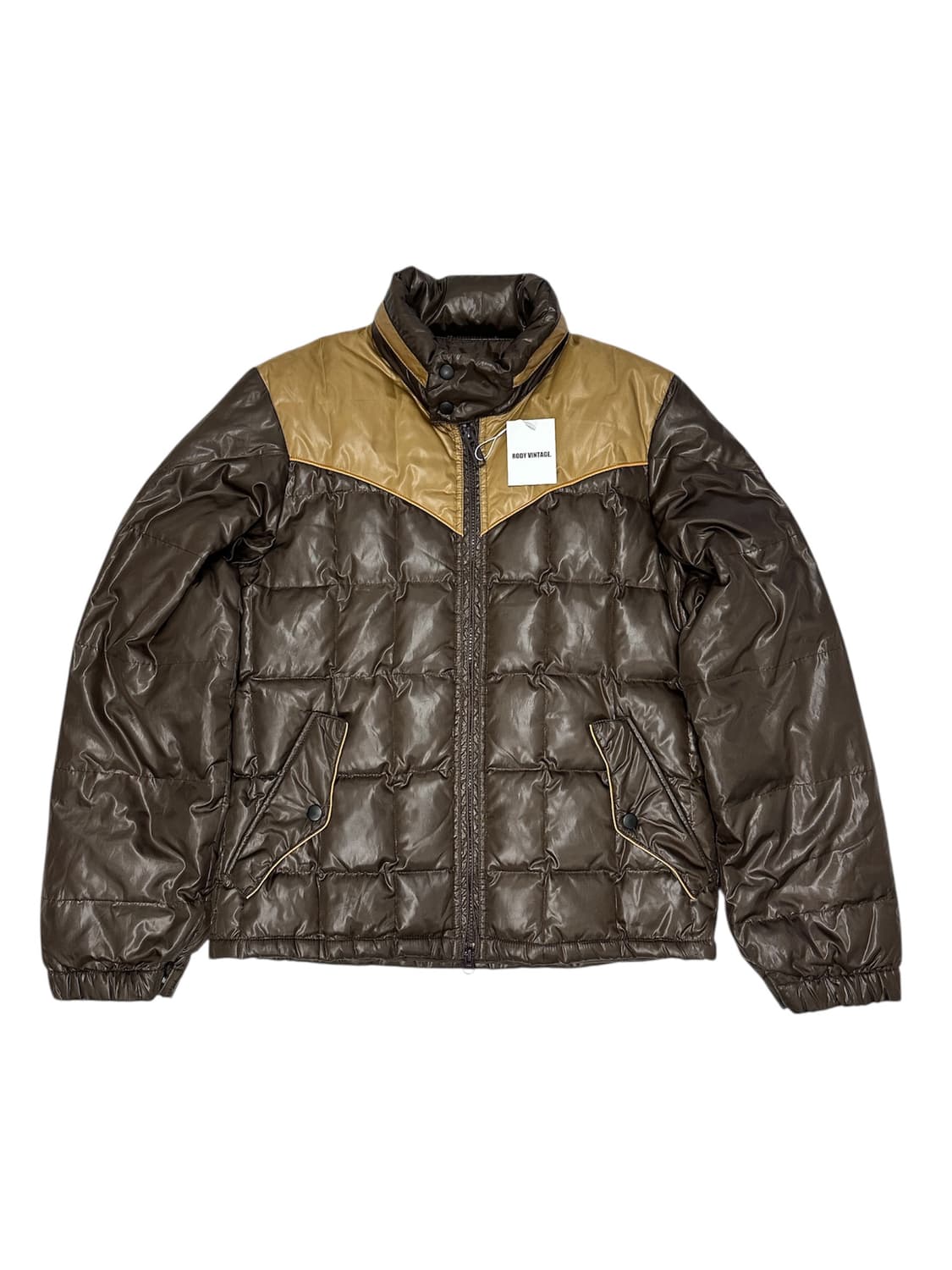 Takeo Kikuchi Down Jacket(Brown × Camel) 상품이미지3