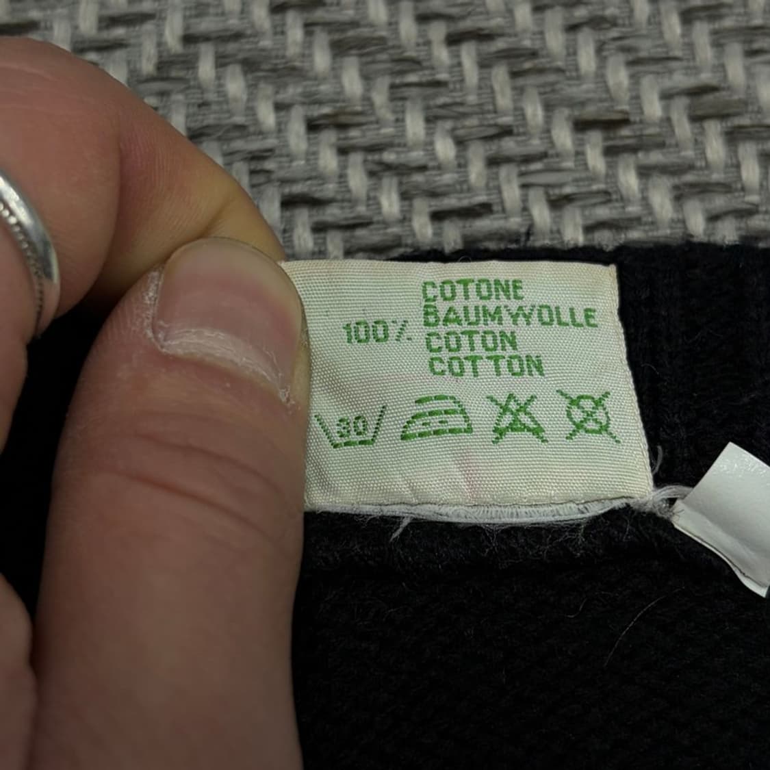 베네통 80s 자수 니트 스웨터 v3083 상품이미지6