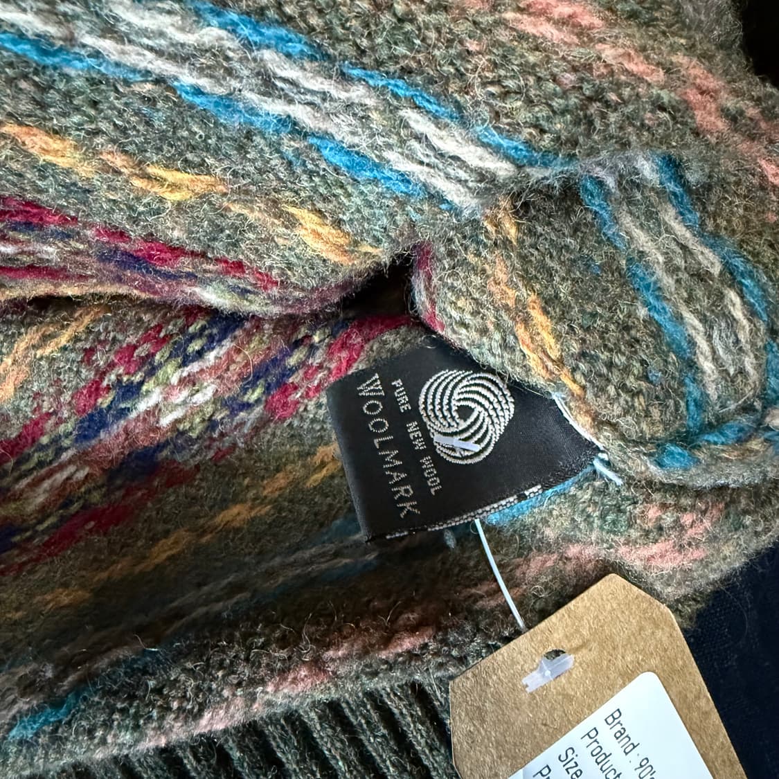 90‘s 빈티지 페어아일 울 니트 100 상품이미지4