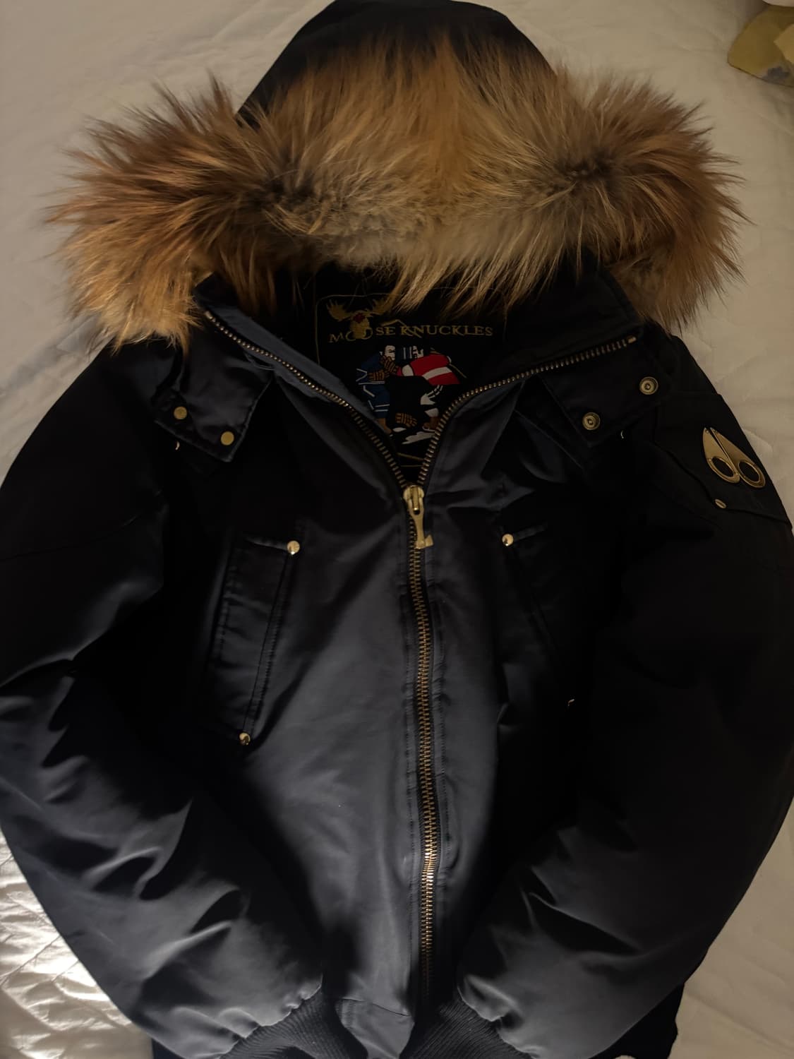 무스너클 발리스틱 봄버 패딩 금장 급처 상품이미지5