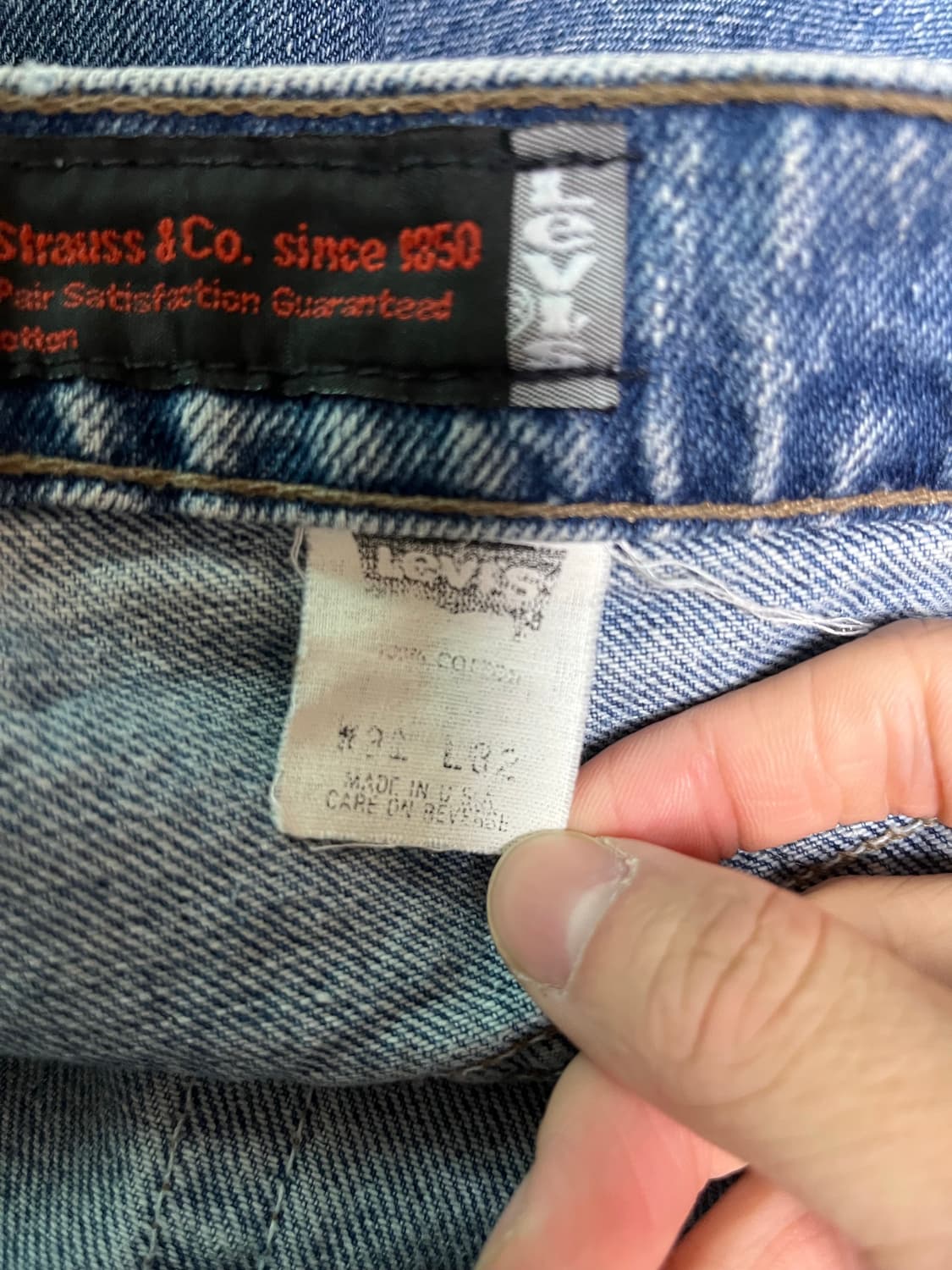 미제90s Levi’s silver tap 커팅진 상품이미지4