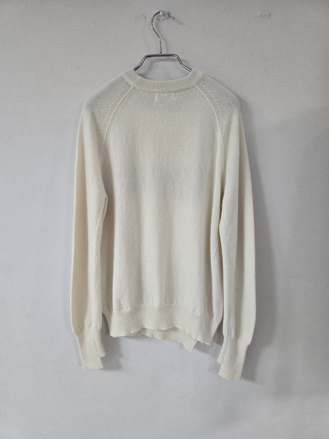 타임 캐시미어100% 레터링 니트티 상품이미지7