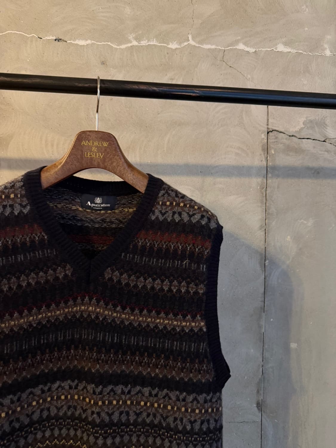 아쿠아스큐텀 페어아일 니트 베스트 100 상품이미지3