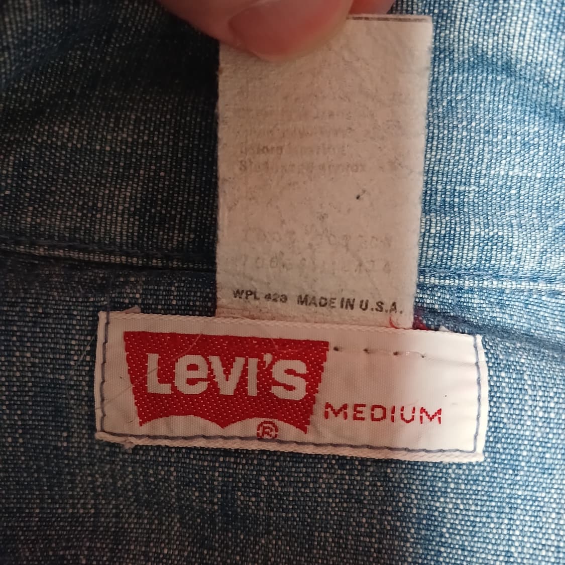 리바이스 웨스턴 셔츠 USA생산 70s 오렌지탭  상품이미지4