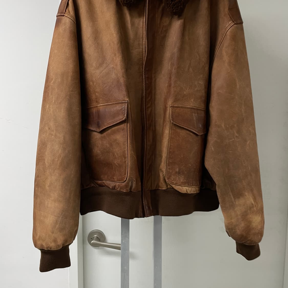 폴로 랄프로렌 B-15 레더 자켓 XXL 상품이미지3