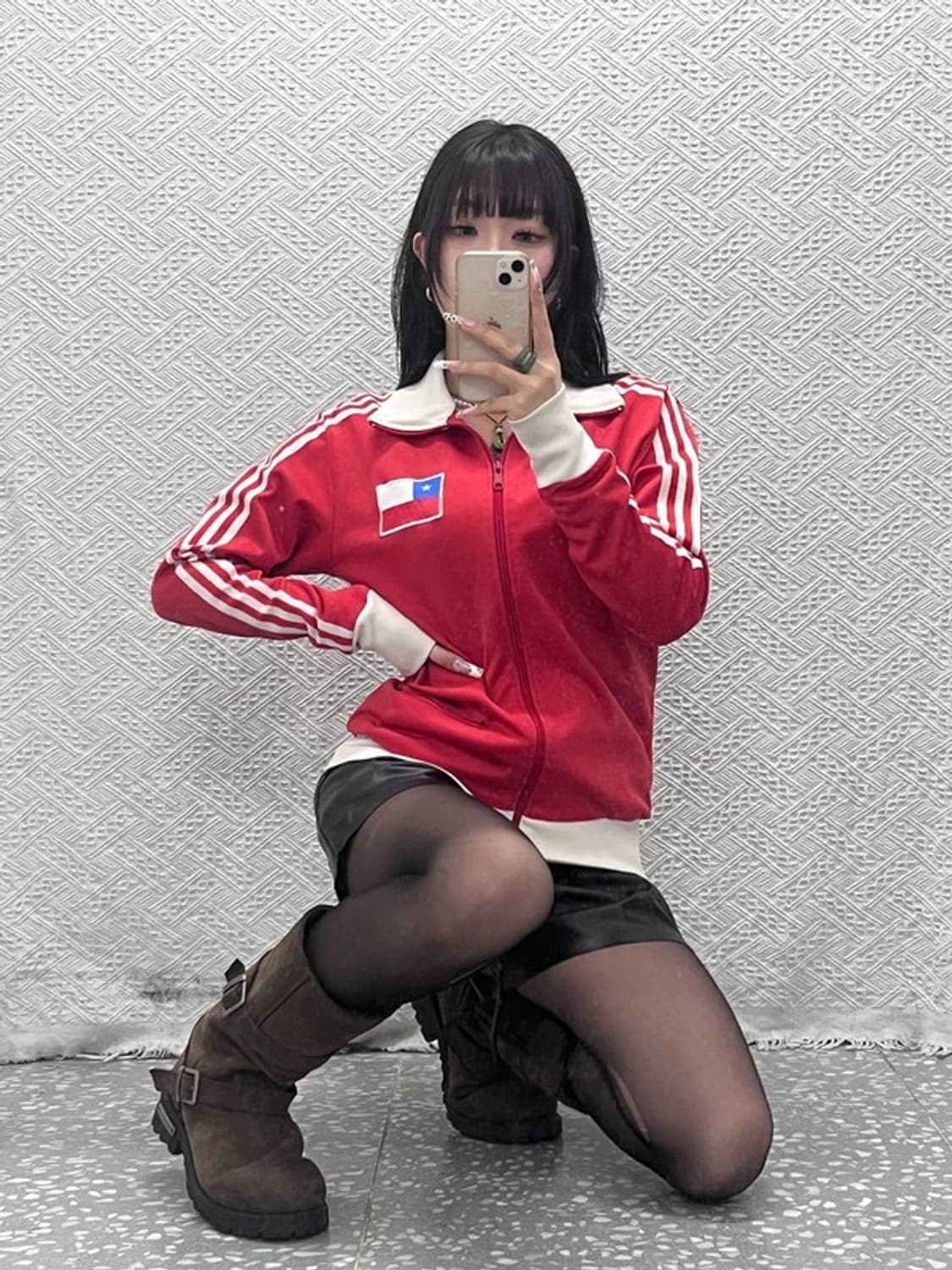 아디다스 희귀 올드스쿨 레트로 칠레 유니폼 져지 집업 M C11132 상품이미지2