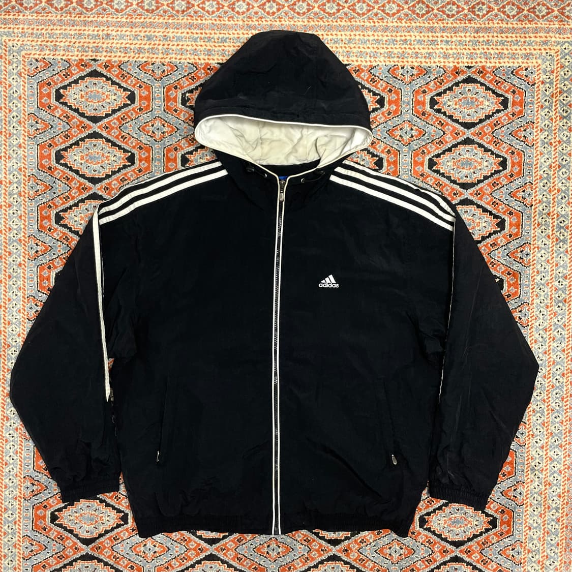 아디다스 삼각로고 블랙 후드 점퍼 남성100 상품이미지1