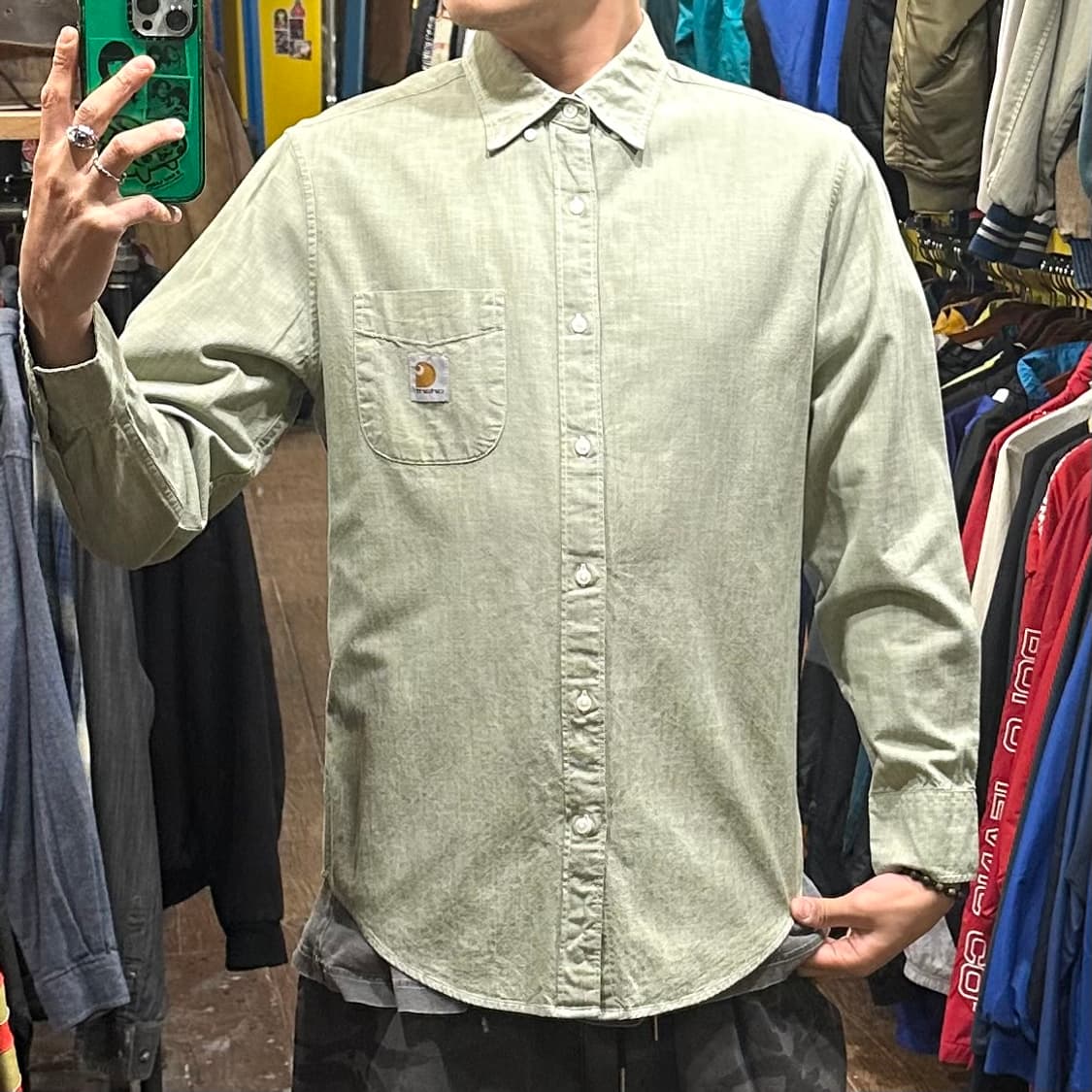 [HI] 칼하트 셔츠 카키 상품이미지2