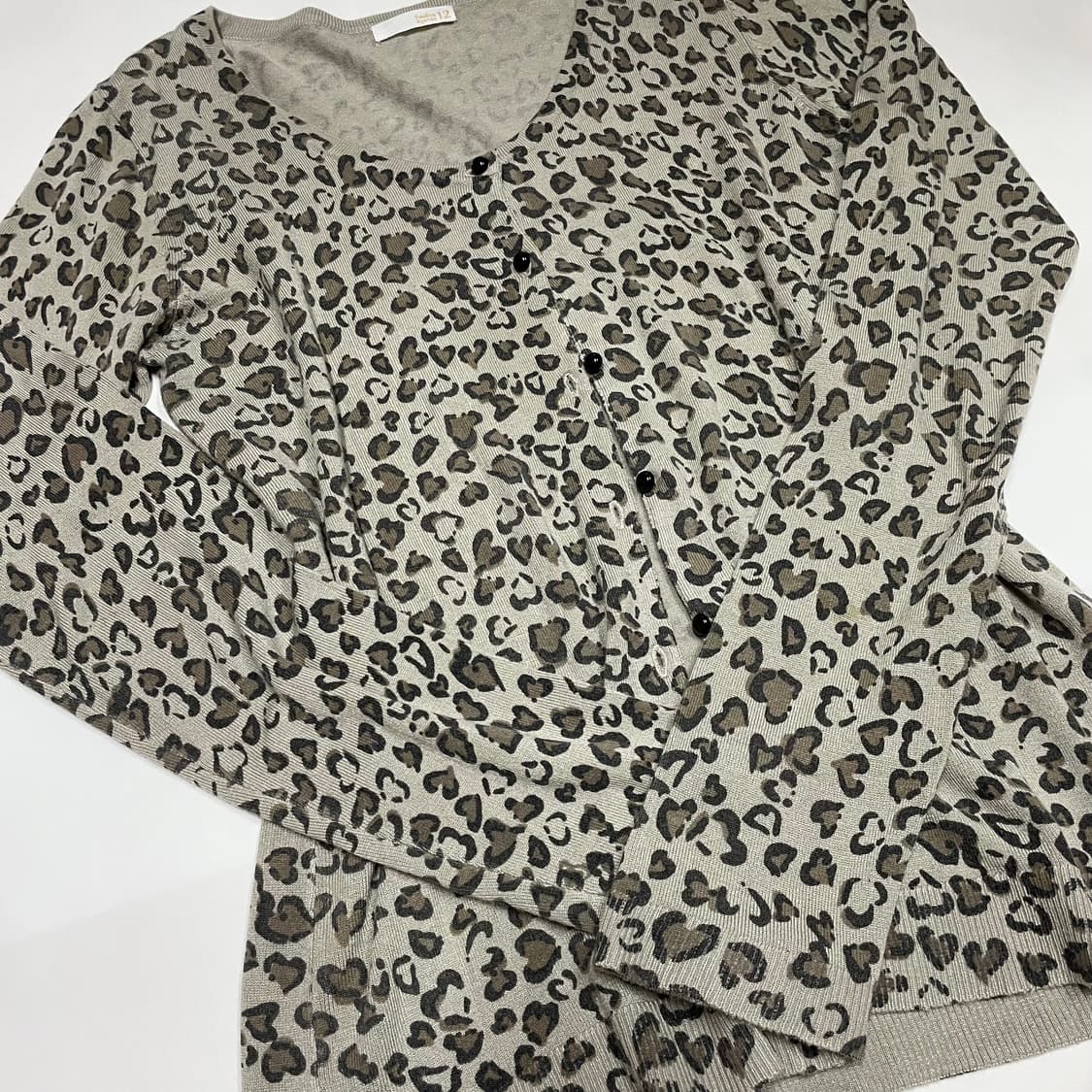 빈티지 갸루 호피 가디건  상품이미지2