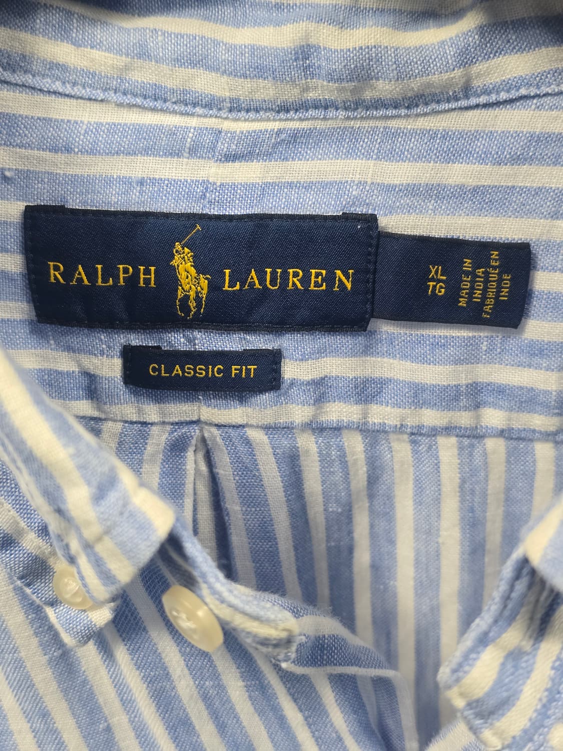 폴로랄프로렌 스트라이프 린넨 셔츠 XL 상품이미지4