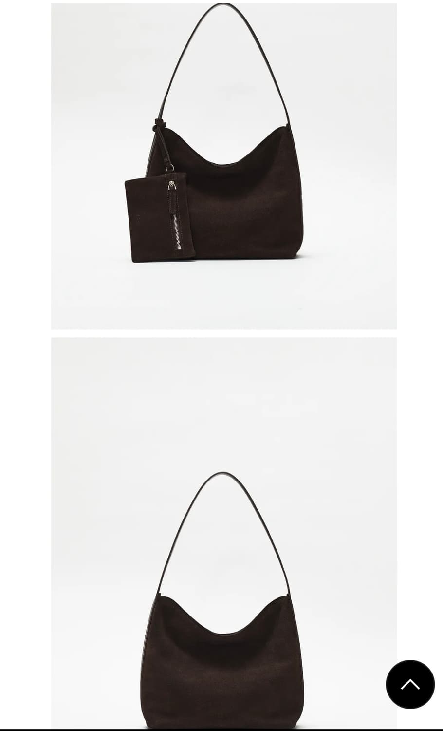 로서울 미니 펄피 호보백 스웨이드 엄버 색상 상품이미지3