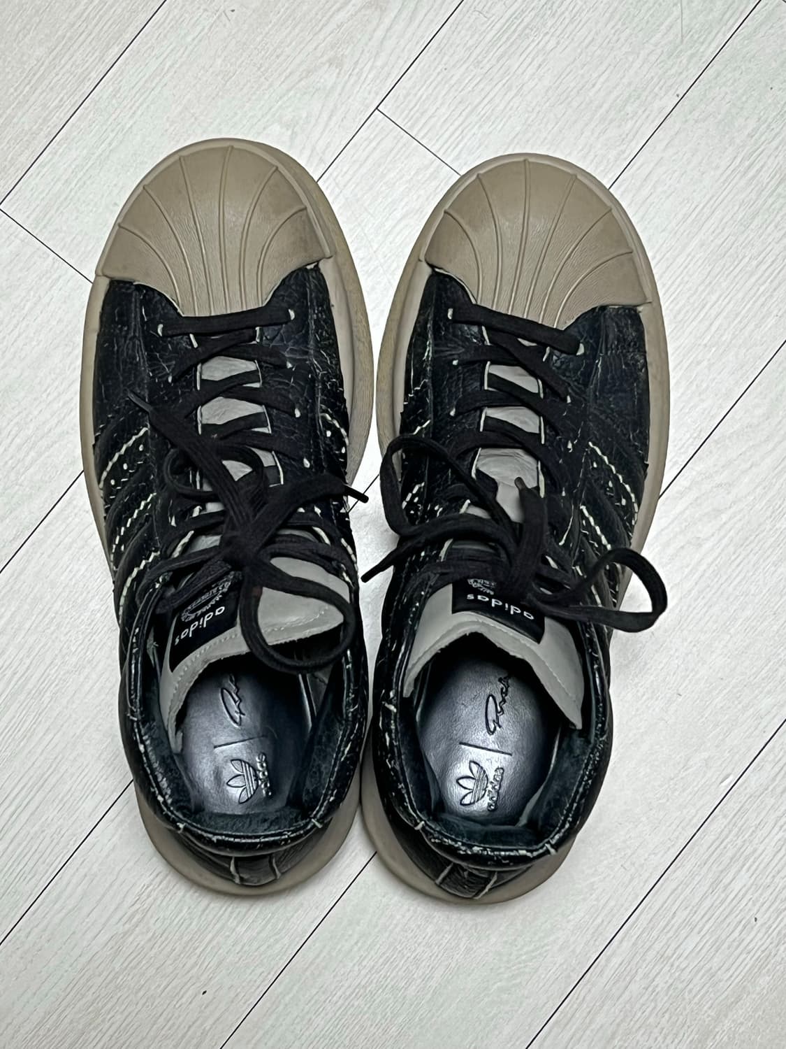 릭오웬스x아디다스마스트로돈블랙 260 상품이미지4