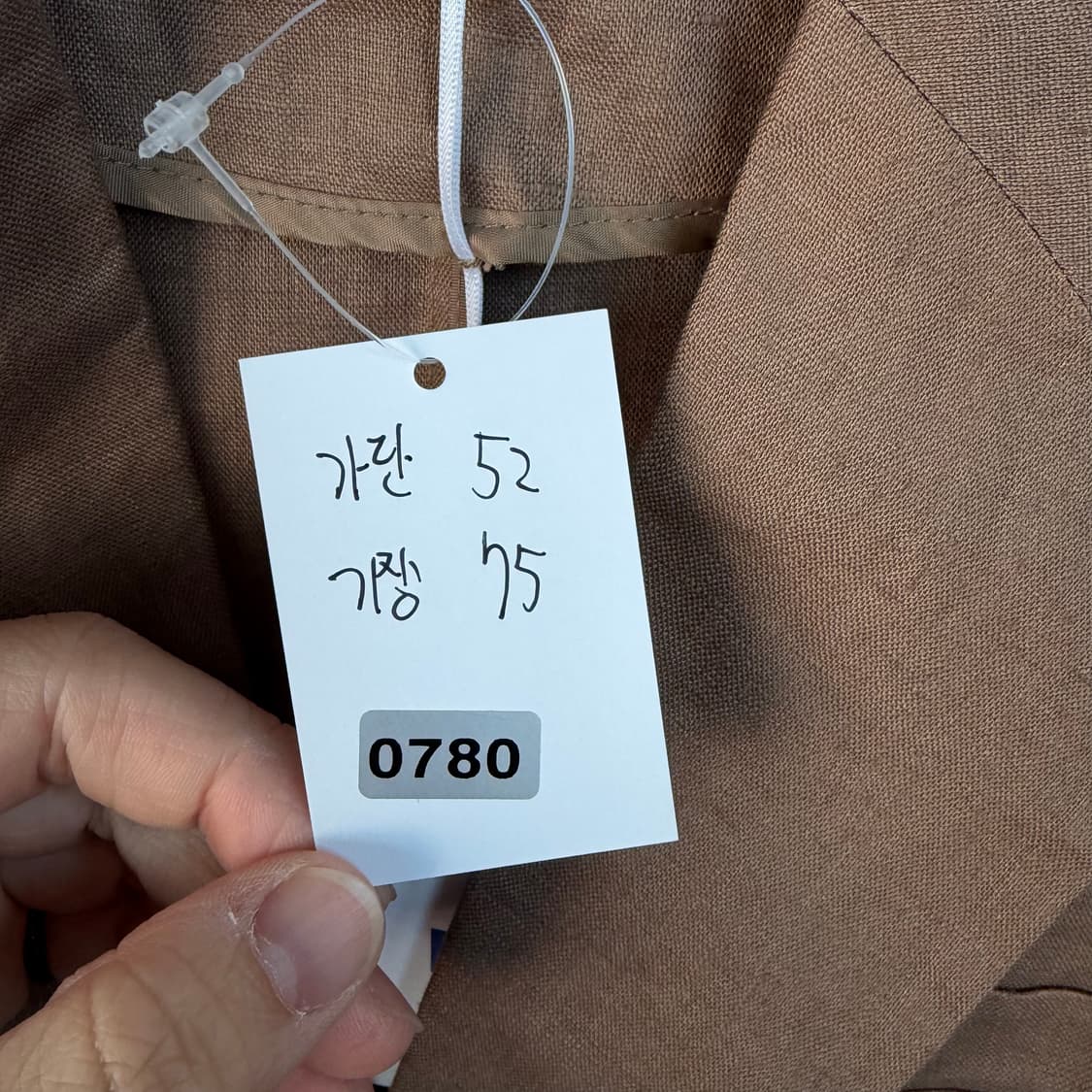 까사렐 브라운 반팔 린넨 자켓 상품이미지8