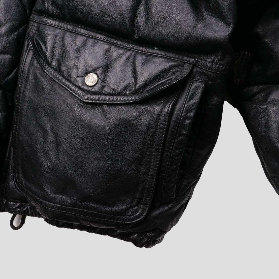 할리 데이비슨 웨스턴 레더 다운 자켓 상품이미지4