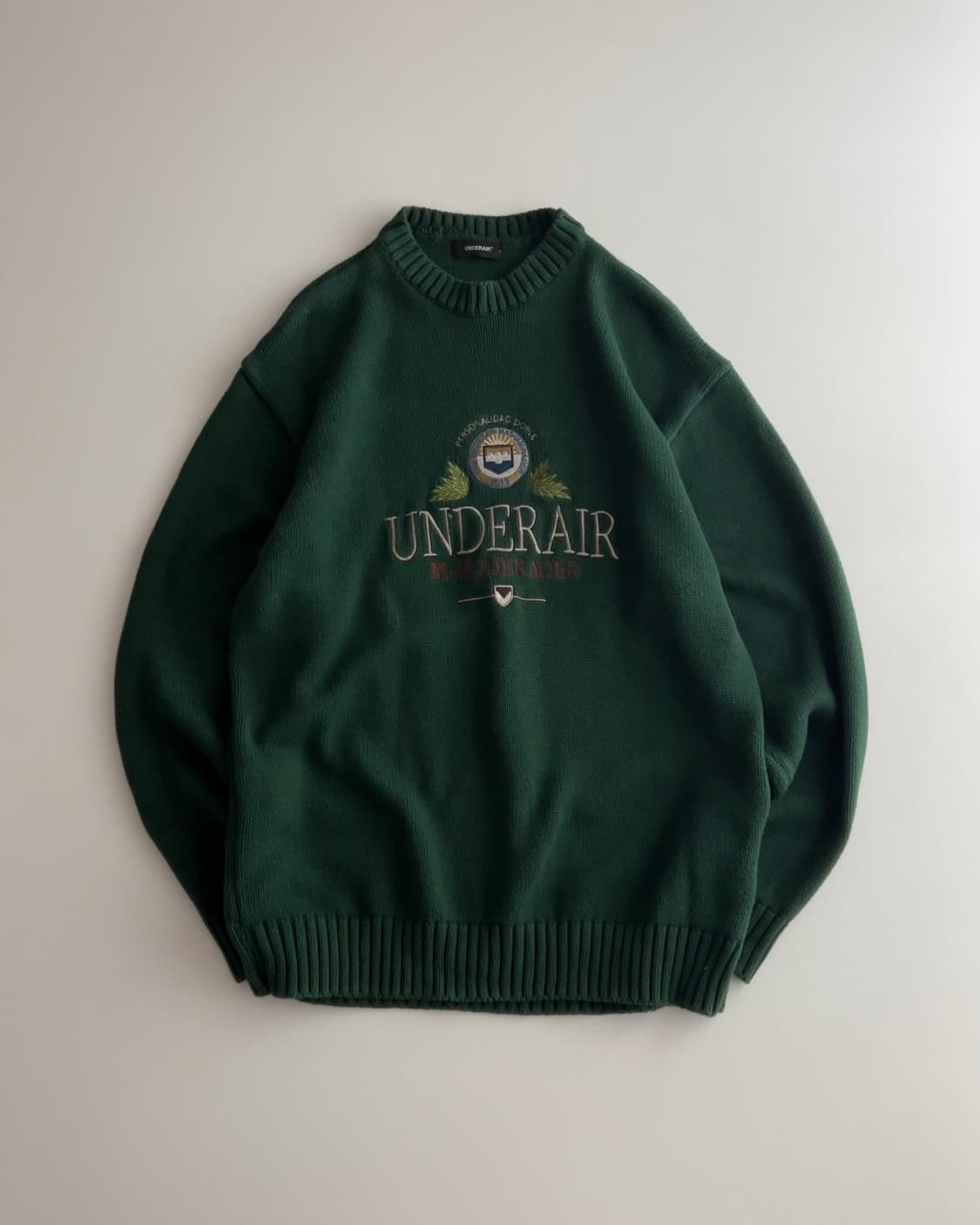 언더에어 빈티지 자수 니트 스웨터 L 상품이미지1