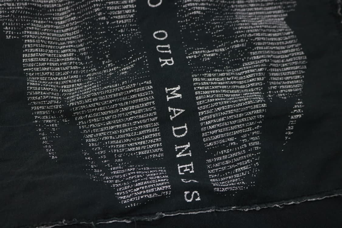 FRESH.i.AM 프레시아이엠  빈티지 스컬 패치 블랙 후드티셔츠 상품이미지4