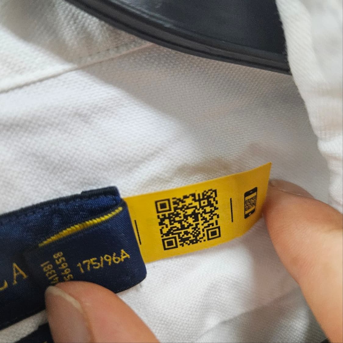 폴로 랄프 로렌 신형 QR 화이트 셔츠 M 클래식핏 상품이미지7