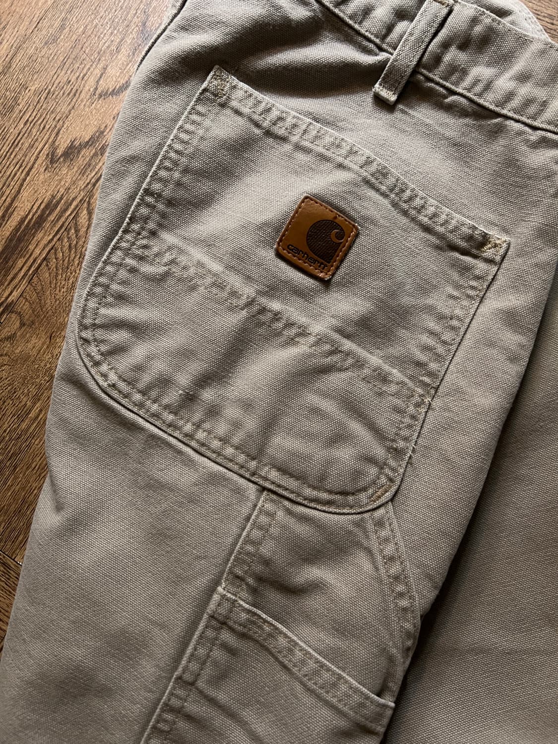 [34]칼하트 USA 덩가리핏 데저트 탄 싱글니 카펜터 워크 팬츠 상품이미지6