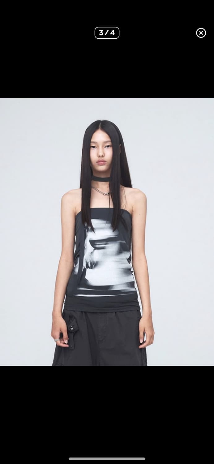 나체 탱크탑 프린팅 슬리브리스  상품이미지1