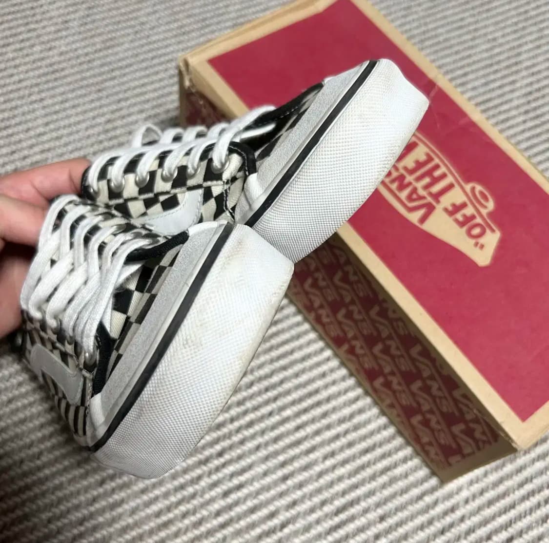 [270mm] Vans 반스 블랙볼 체커보드 스니커즈 상품이미지4