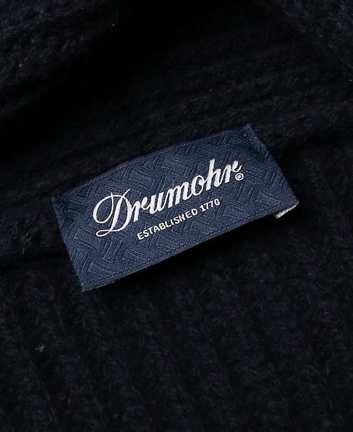 드루모어 [Drumohr] 다크 네이비 램즈울 니트 더블 가디건 상품이미지6