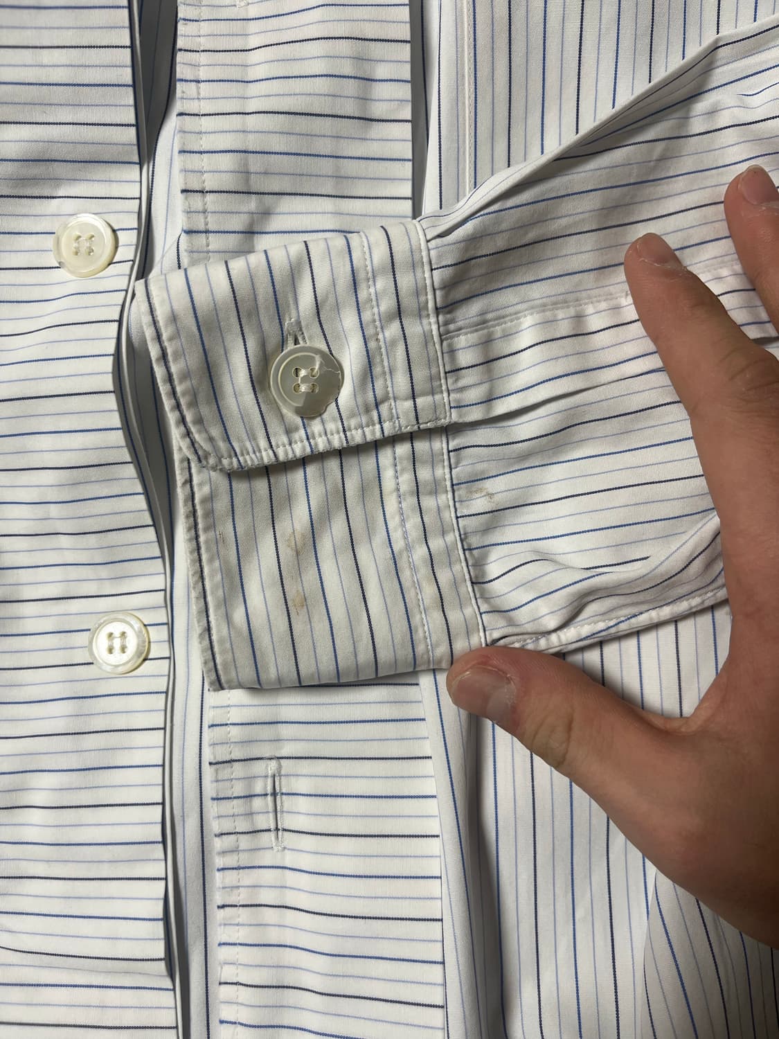 90s 꼼데가르송 옴므 다나카 오픈카라 셔츠 상품이미지9